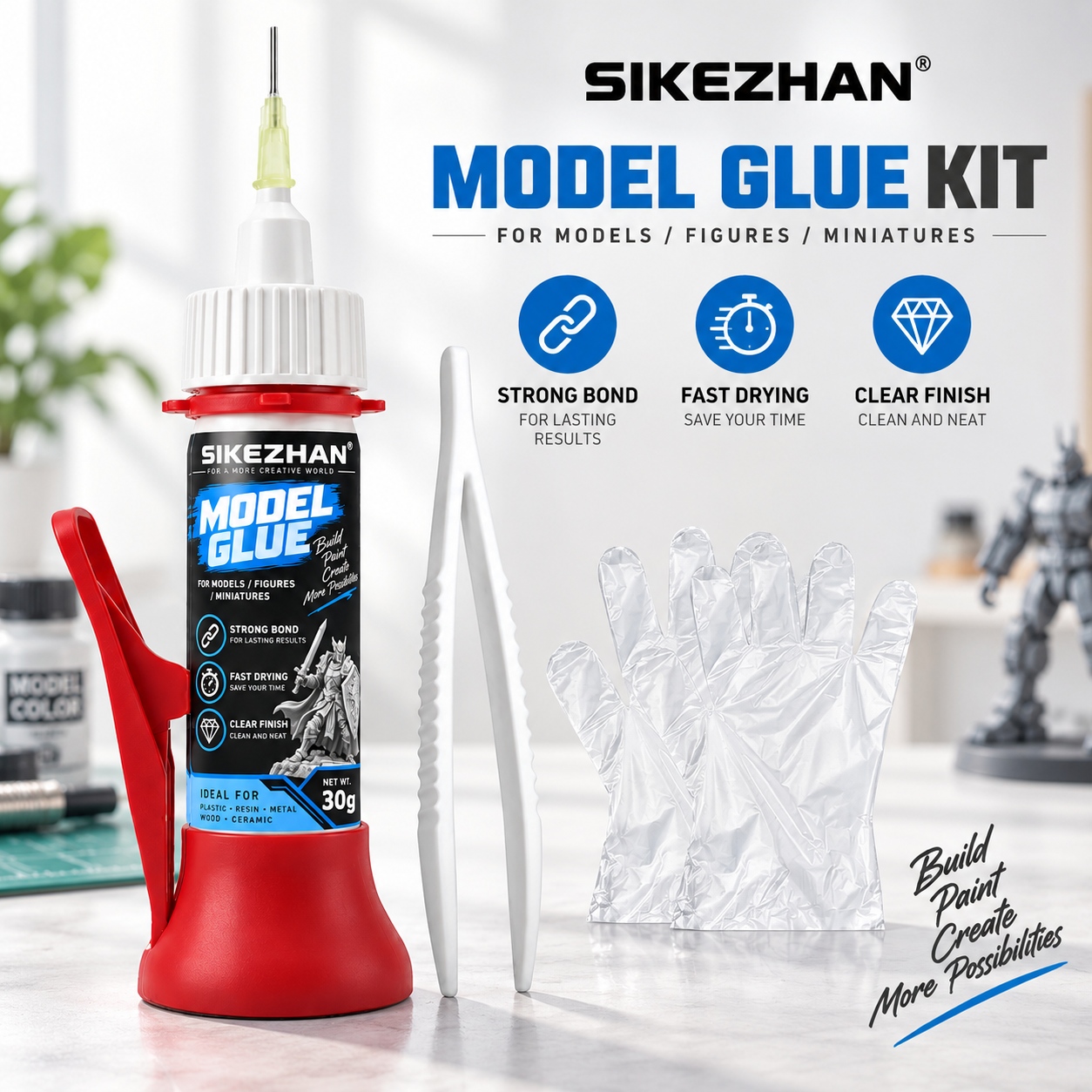 Woodworking Glue - SIKEZHAN Modellijm 30g Precisie Naaldlijmset met